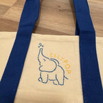 EllyPop tote bag showing EllyPop logo
