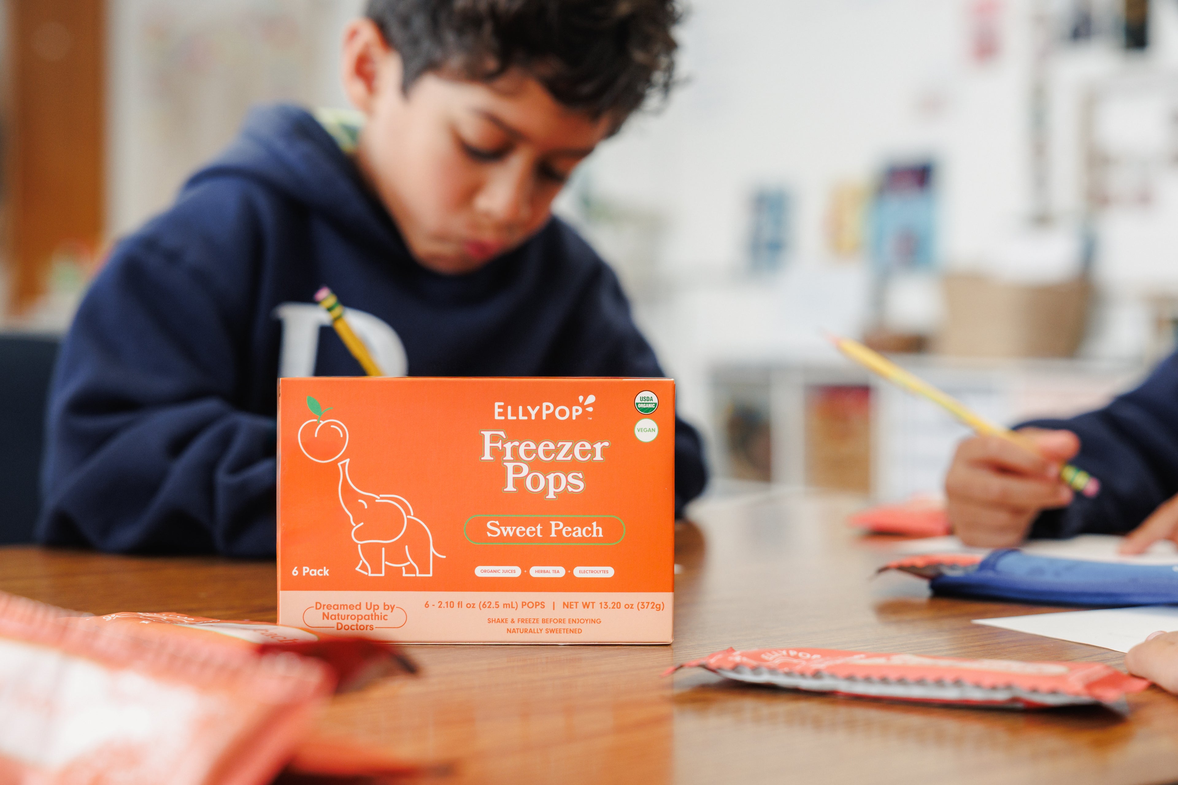 EllyPop Sweet Peach Box in Ramalynn Montessori Academy Classroom for Students and Daycare
