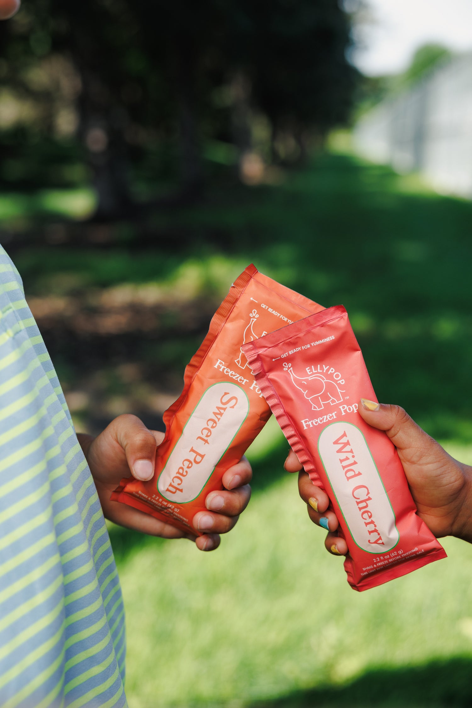 Sweet Peach and Wild Cherry EllyPop Freezer Pops at Ramalynn Montessori Academy in Bloomington Minnesota
