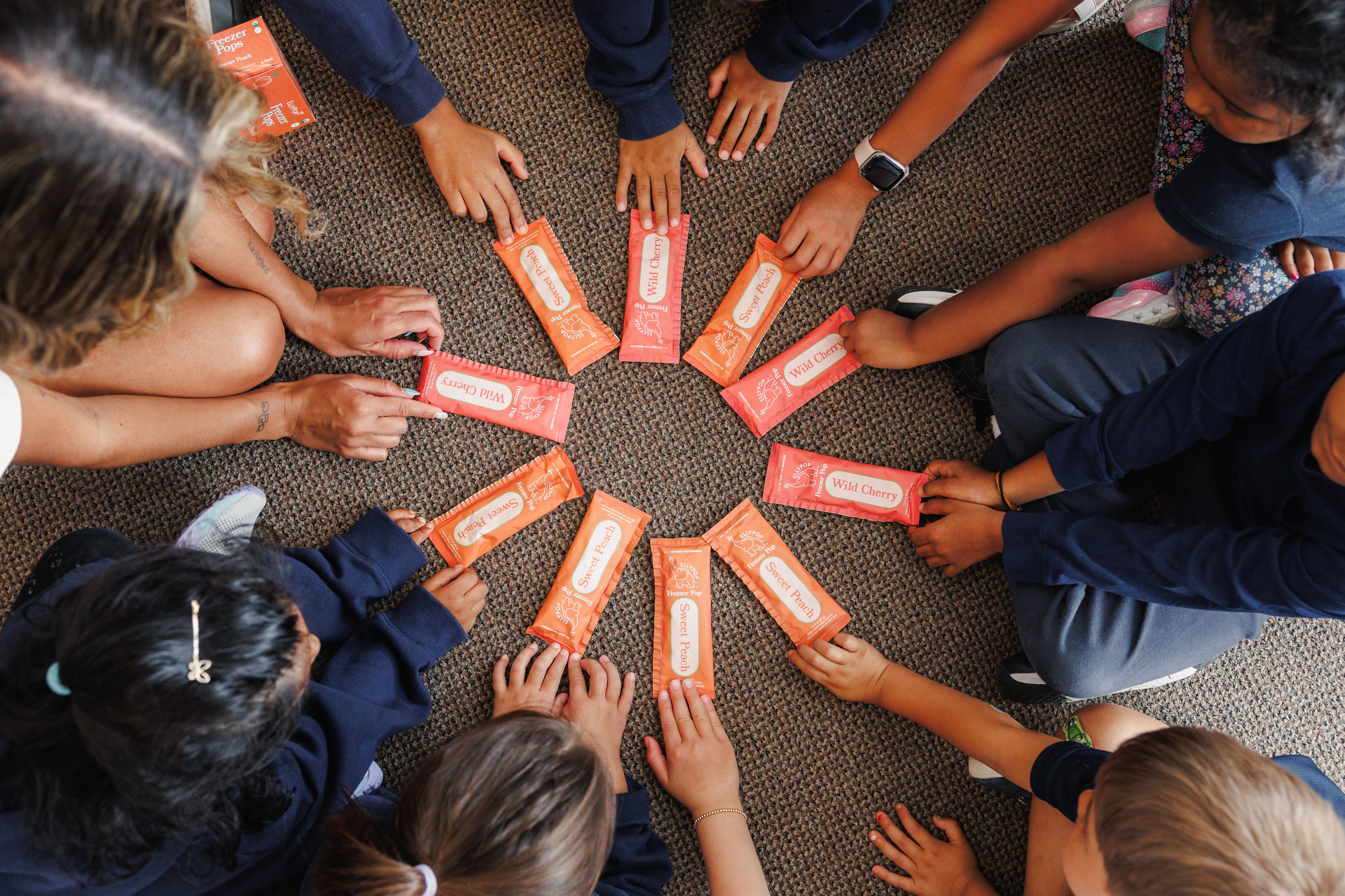 EllyPop Freezer Pops in Ramalynn Montessori Academy Classroom in Bloomington Minnesota