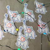 Holiday Elly Vinyl Sticker