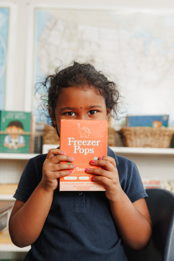 EllyPop Sweet Peach Freezer Pops inside the classroom at Ramalynn Montessori Academy